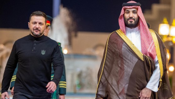 محمد بن سلمان مع  فولوديمير زيلينسكي - صورة أرشيفية