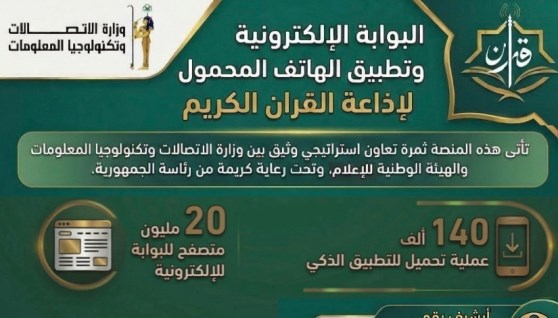 تطبيق الهاتف المحمول لإذاعة القرآن الكريم