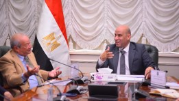 وزير العمل خلال لقائه بنجيب ساويرس