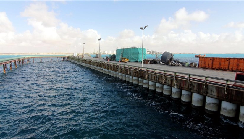 أحد موانئ العراق النفطية