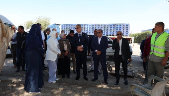 جانب من زيارة محافظ الجيزة