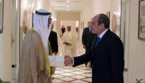 الرئيس عبد الفتاح السيسي و الشيخ جراح جابر الأحمد