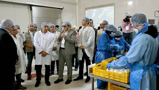 تفقد رئيس الوزراء مصنع "غازي لاند" لتصنيع منتجات الألبان