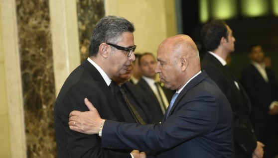 وزير التموين يستقبل عزاء والد زوجته