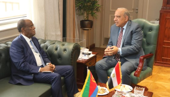 وزير الكهرباء مع  وزير الصناعة الإريتيرى الإريتيري سب