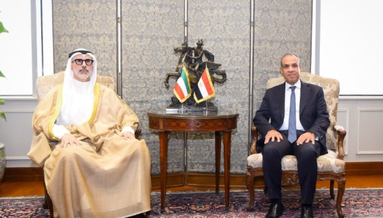 خلال لقاء وزير الخارجية الدكتور بدر عبد العاطي ووزير خارجية الكويت 