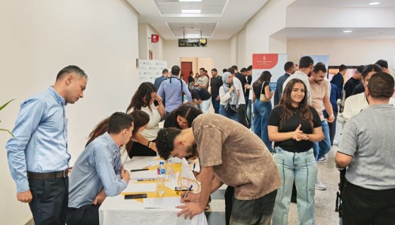 خلال انطلاق ملتقي التوظيف بجامعة الملك سلمان الدولية 