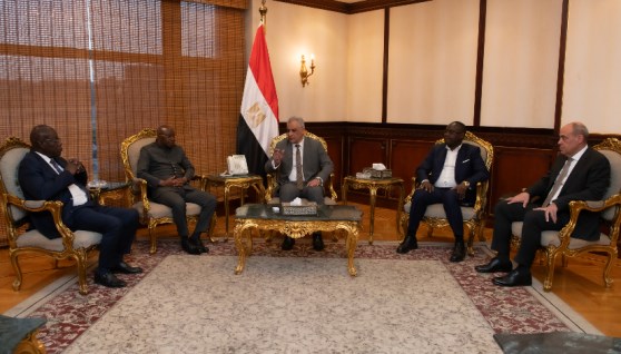 وزير الدولة للإنتاج الحربي مع وفد إفريقيا الوسطى