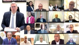 جانب من لقاء وزير البترول مع قيادات شركة أسيوط لتكرير البترول