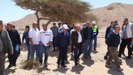 وزيرا الكهرباء والنقل في جبل الجلالة