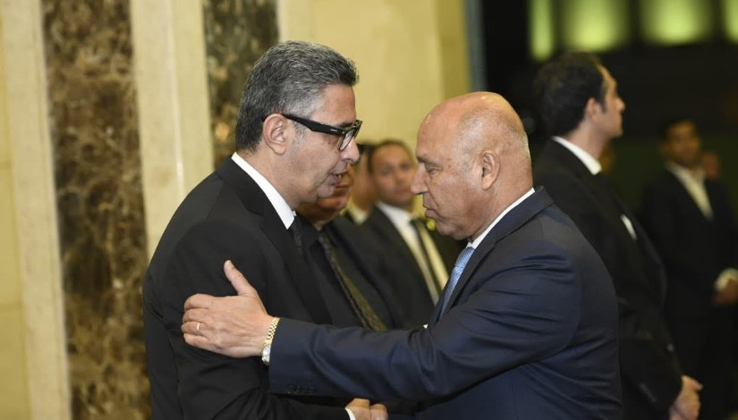 وزير التموين يستقبل عزاء والد زوجته