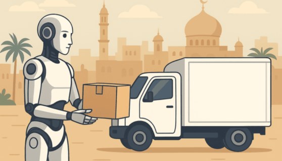 الذكاء الاصطناعي في توصيل الطلبات
