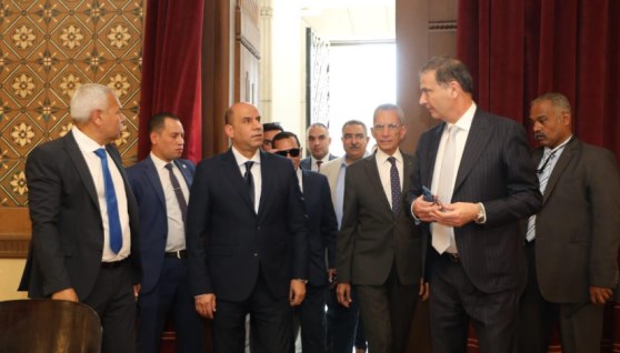 وزير الزراعة يستقبل وزيري العمل