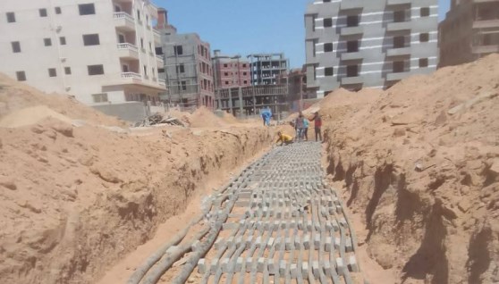 جانب من رفع كفاءة البنية التحتية ببيت الوطن