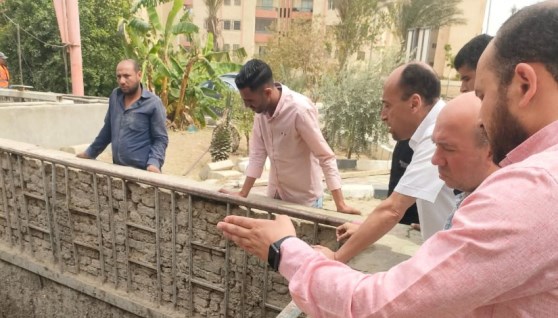خلال العمل على تجديد محطة الصرف بمدينة بدر