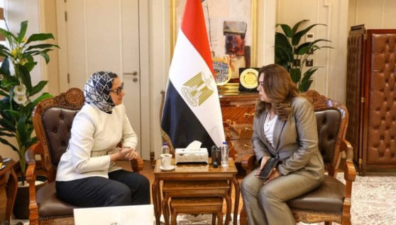 لقاء وزيرة التنمية المحلية بمحافظ الوادي الجديد