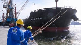 السفينة «YANG FAN» في ميناء دمياط
