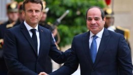الرئيس السيسي وماكرون 