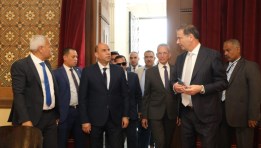 وزير الزراعة يستقبل وزيري العمل
