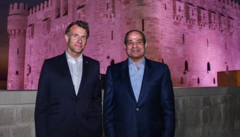 الرئيس السيسي وماكرون