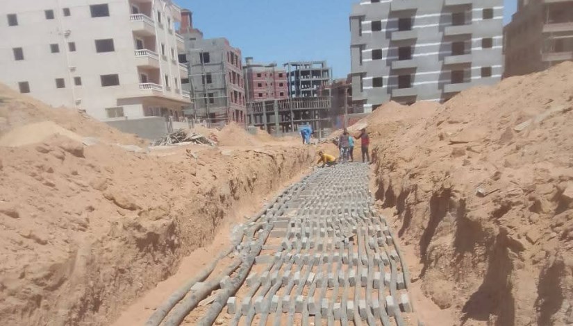جانب من رفع كفاءة البنية التحتية ببيت الوطن