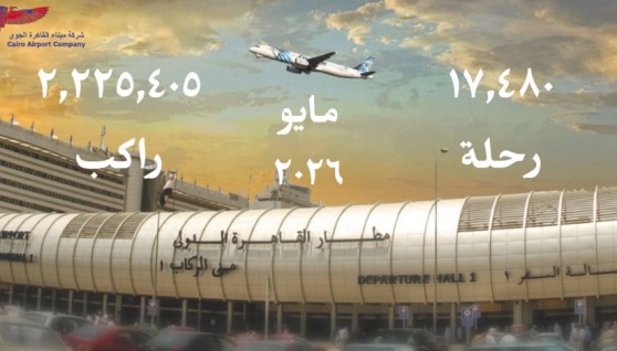  حركة الركاب خلال مايو 2026