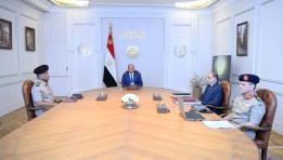 جانب من لقاء الرئيس السيسي 