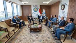 المهندس كريم بدوي وزير البترول والثروة المعدنية مع النائب الدكتور أحمد العطيفي رئيس الهيئة البرلمانية لحزب حماة الوطن