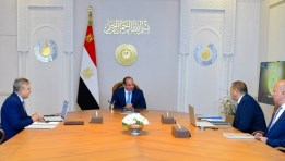 لقاء الرئيس السيسي مع أسامة ربيع رئيس هيئة قناة السويس