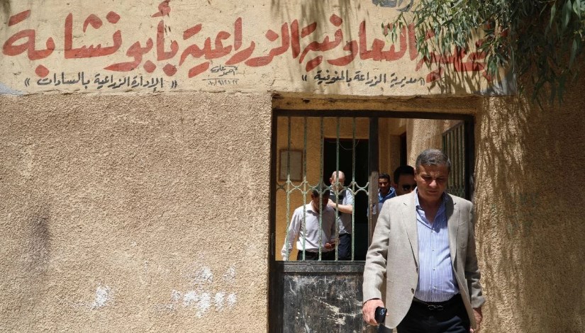 أحد الجمعيات الزراعية في المنوفية خلال زيارة وزير الزراعة