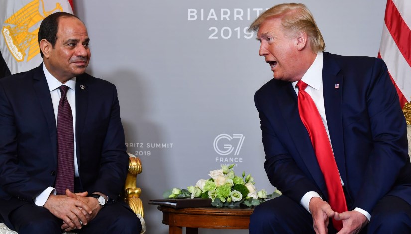 الرئيس السيسي ودونالد ترامب