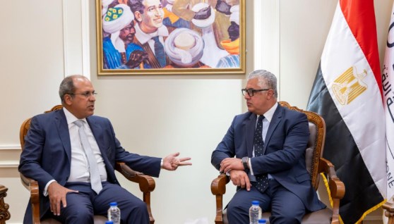 السيد وليد جمال الدين، رئيس الهيئة العامة للمنطقة الاقتصادية لقناة السويس والدكتور/ محمد لطفي، رئيس الجامعة البريطانية في مصر