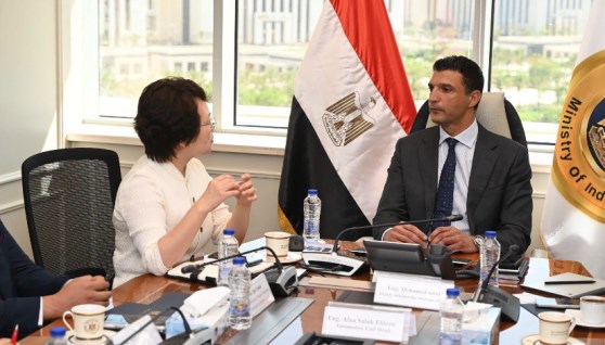جانب من لقاء وزير الصناعة والشركة الصينية