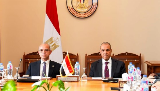 وزيرا الخارجية والاستثمار في اجتماع مشترك