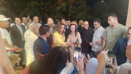 جانب من افتتاح معرض "ديارنا للحرف اليدوية والتراثية"
