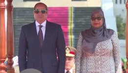الرئيس السيسي و سامية حسن رئيسة تنزانيا