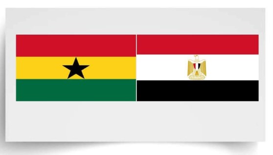 علم مصر وغانا