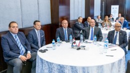 جانب من فعاليات «منتدى البنية التحتية للموانئ والابتكار البحري بين مصر والولايات المتحدة»