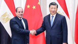 الرئيس الصيني شي جين بينج مع الرئيس السيسي - صورة ارشيفية