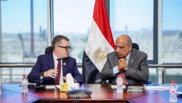 جانب من استقابل وزير الكهرباء وزير التخطيط 