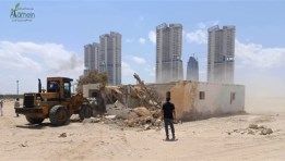 العلمين الجديدة تواصل حملات إزالة المخالفات