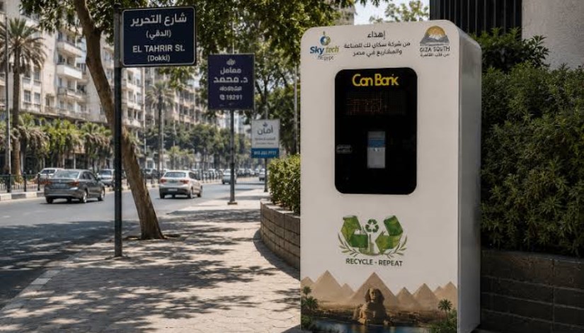 ماكينة جمع الزجاجات البلاستيكية