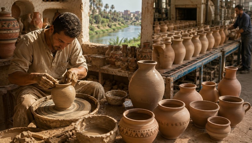 صناعة الفخار في مصر