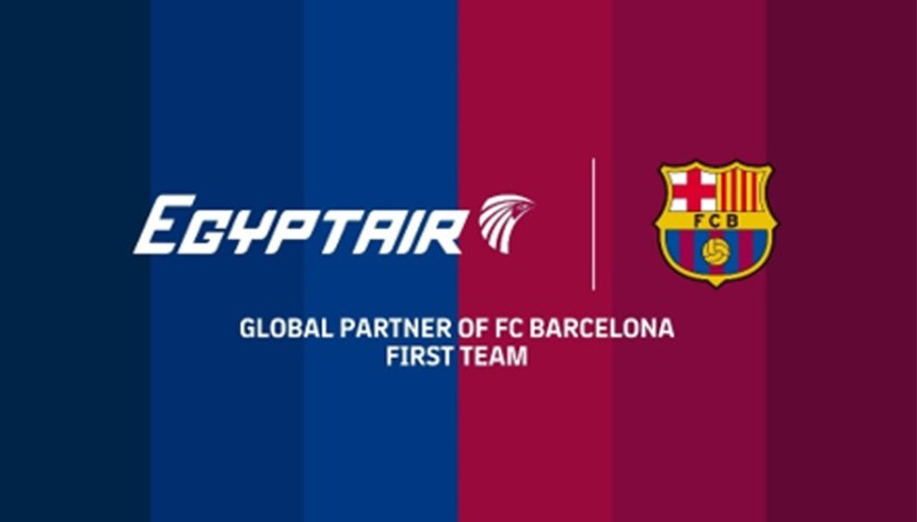 شراكة جديدة بين مصر للطيران ونادي برشلونة الاسباني