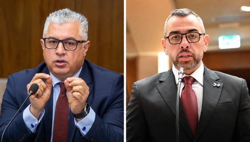 النائب محمد فؤاد رئيس "برلمانية حزب العدل" ووليد جمال الدين 