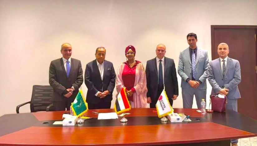 جانب من استقبال مدينة الدواء للوفد الجيبوتي 