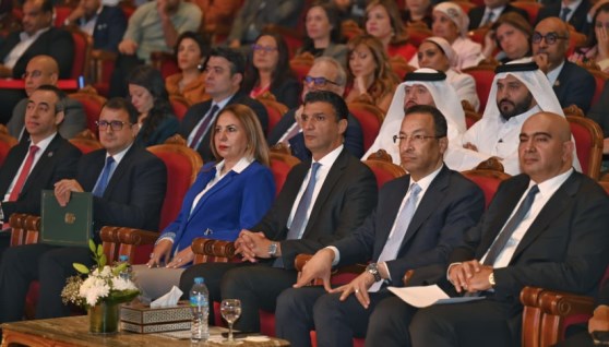 المهندس خالد هاشم وزير الصناعة في افتتاح قمة FDC