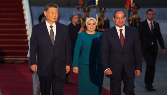 الرئيسان المصري والصيني