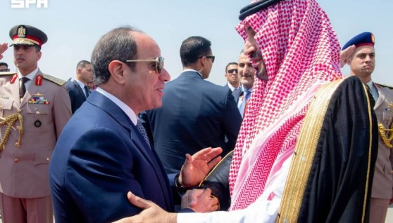 الرئيس السيسي والأمير محمد بن سليمان 