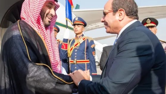 الرئيس عبدالفتاح السيسي وولي العهد السعودي محمد بن سلمان
